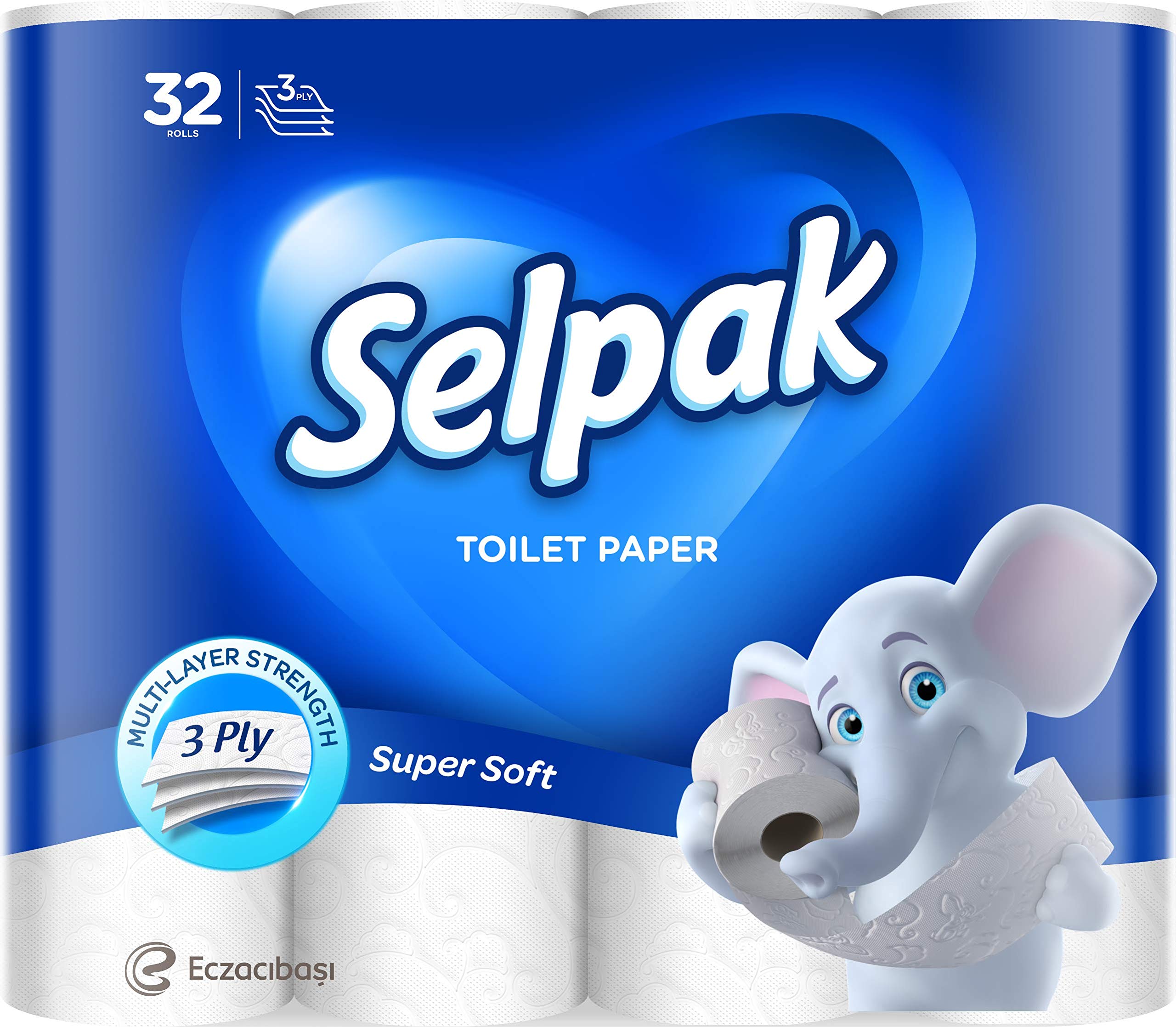 Selpak Toilettenpapier 32 Rollen 3-lagig aus Zellulose