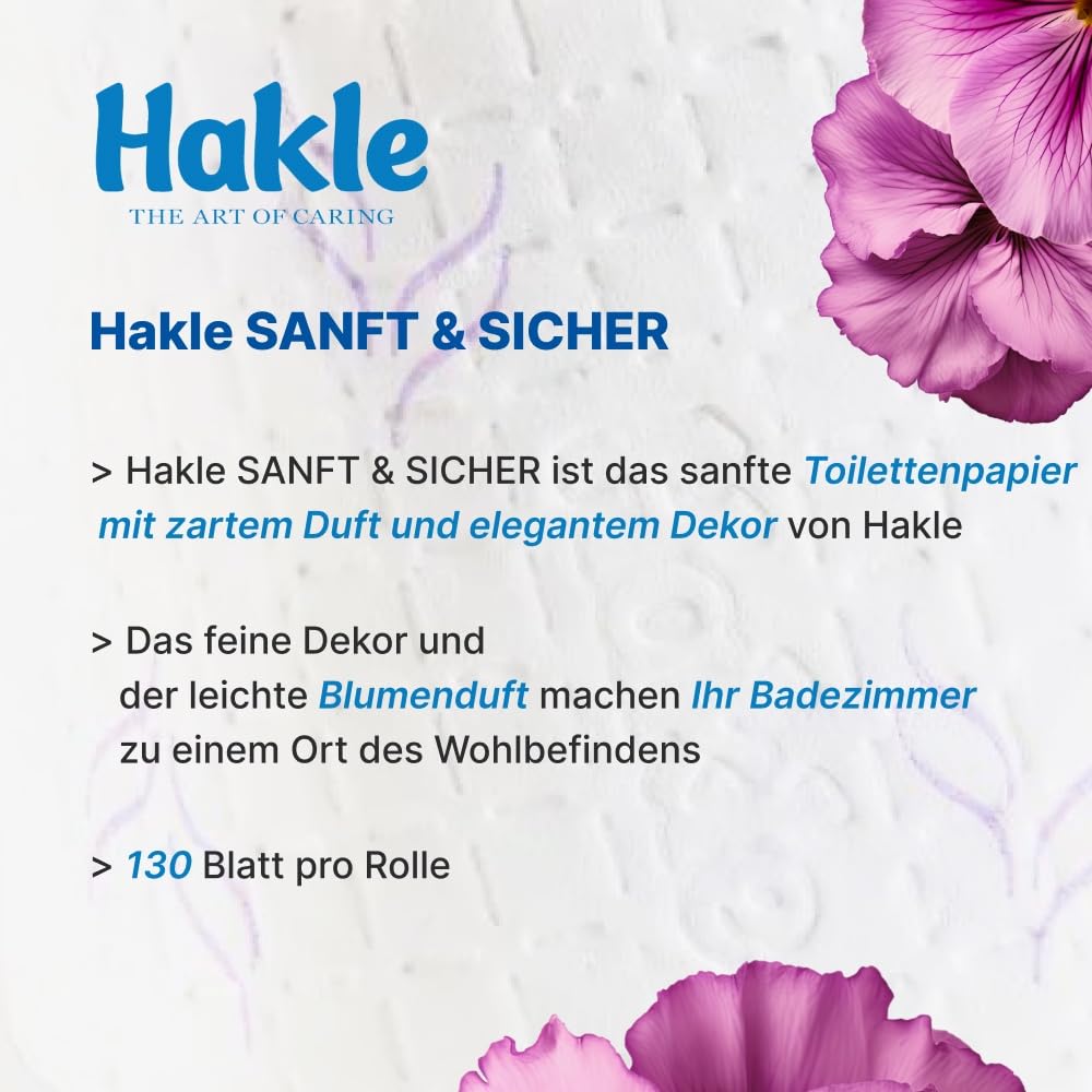 Hakle Sanft & Sicher Toilettenpapier 40 Rollen, 4-lagig
