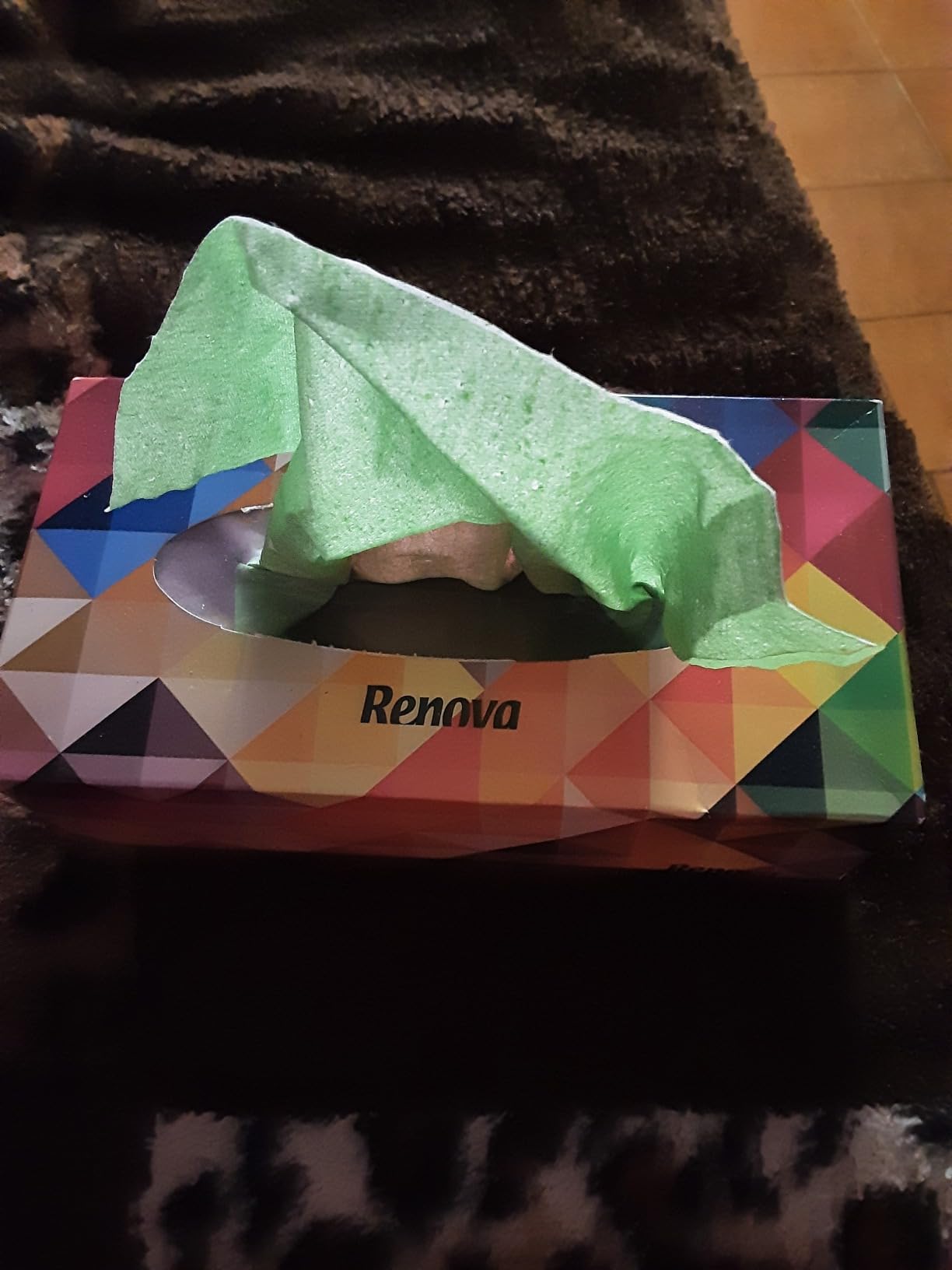 Renova Tissues TWO COLOUR Facial Taschentücher 80 Stück, zweifarbig