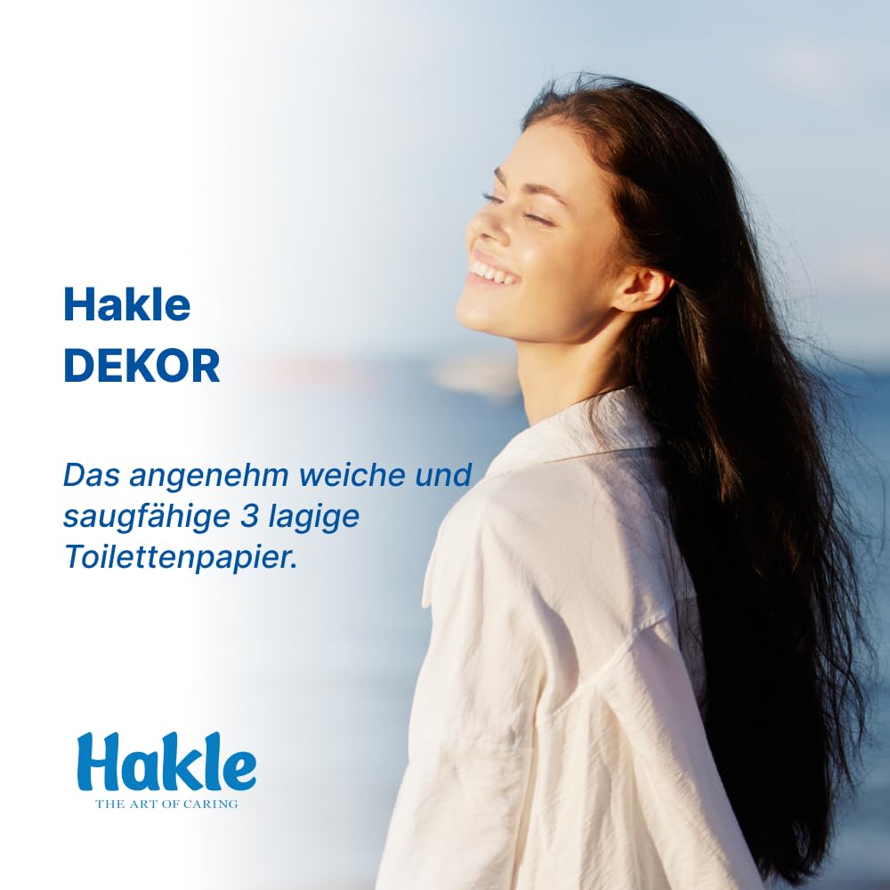 Hakle Dekor Wanderlust Toilettenpapier 48 Rollen 3-lagig ohne Duft