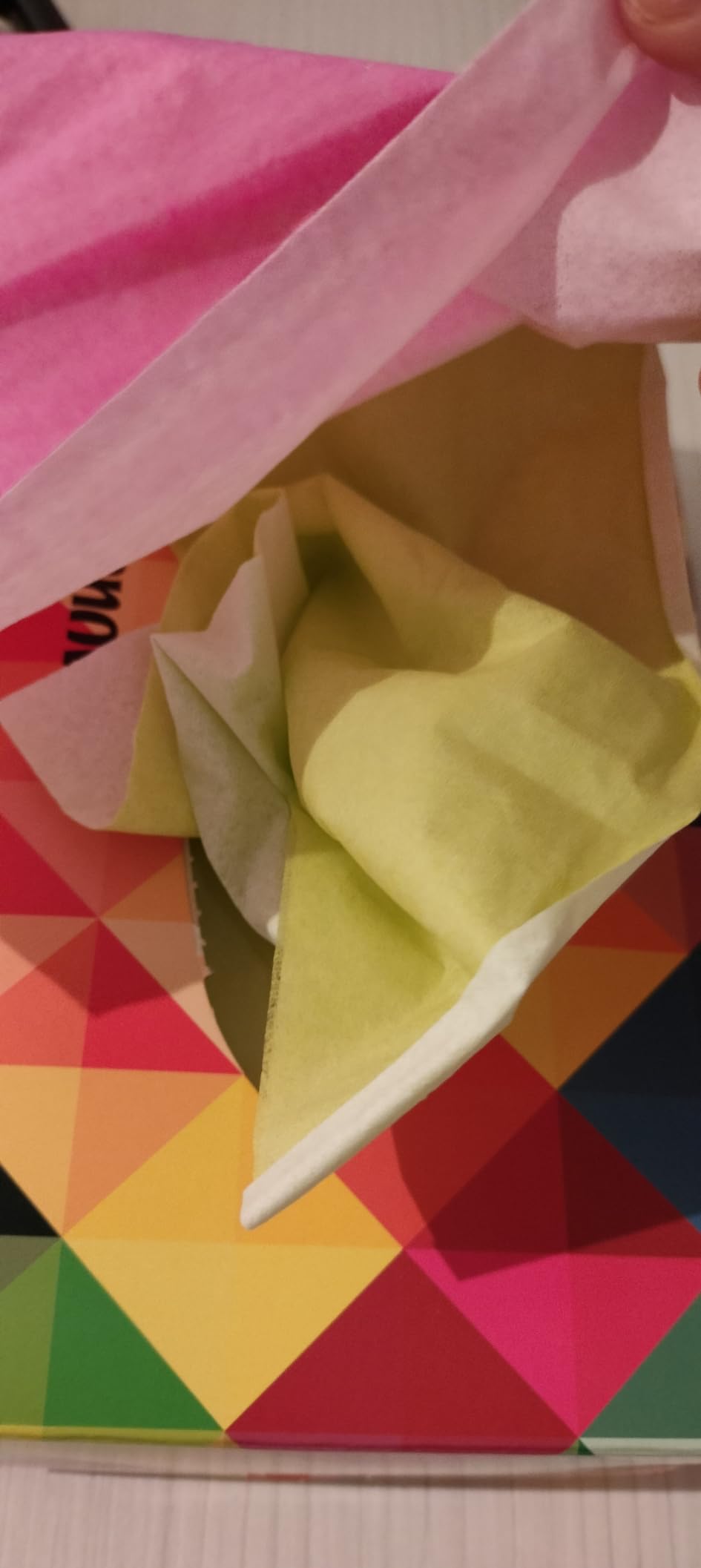Renova Tissues TWO COLOUR Facial Taschentücher 80 Stück, zweifarbig