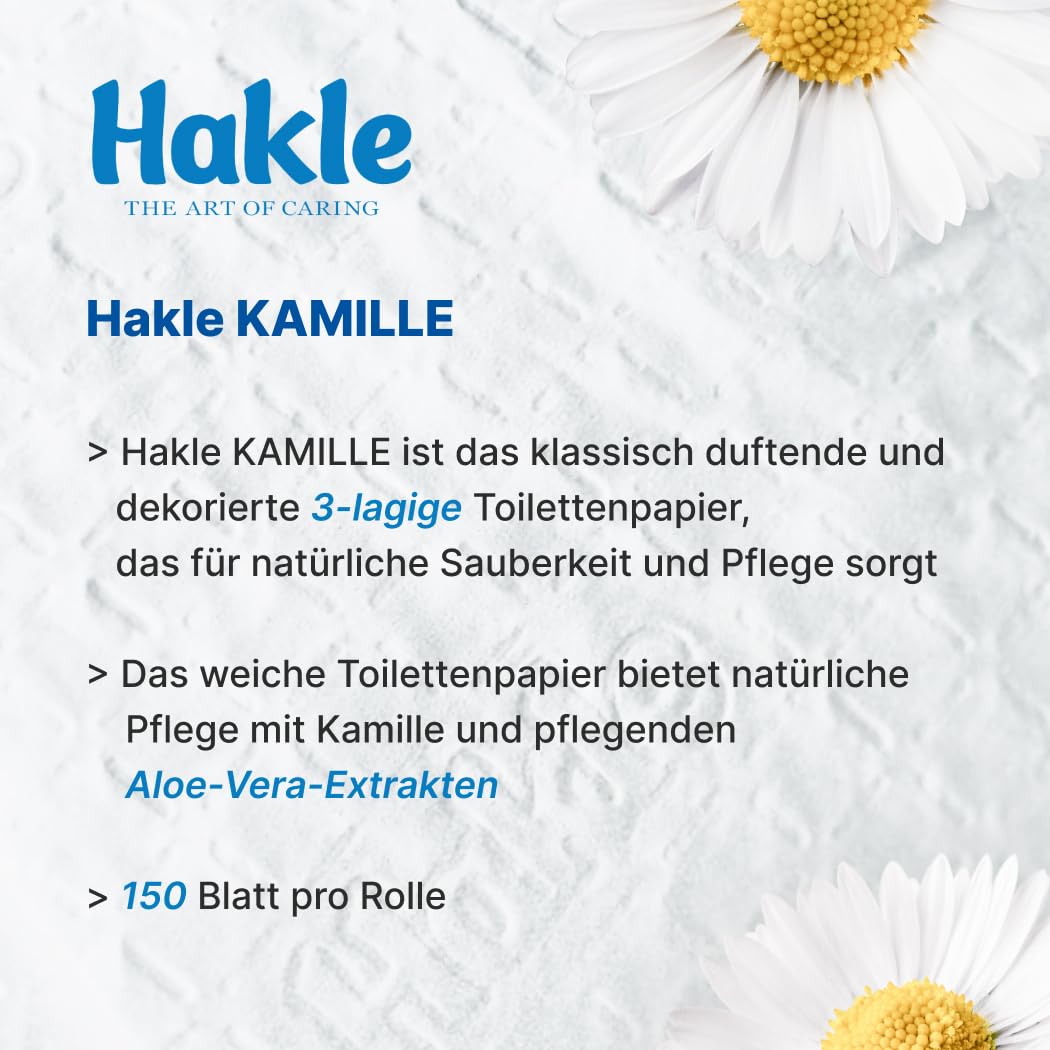 Hakle Kamille Toilettenpapier 24 Rollen, mit Aloe Vera