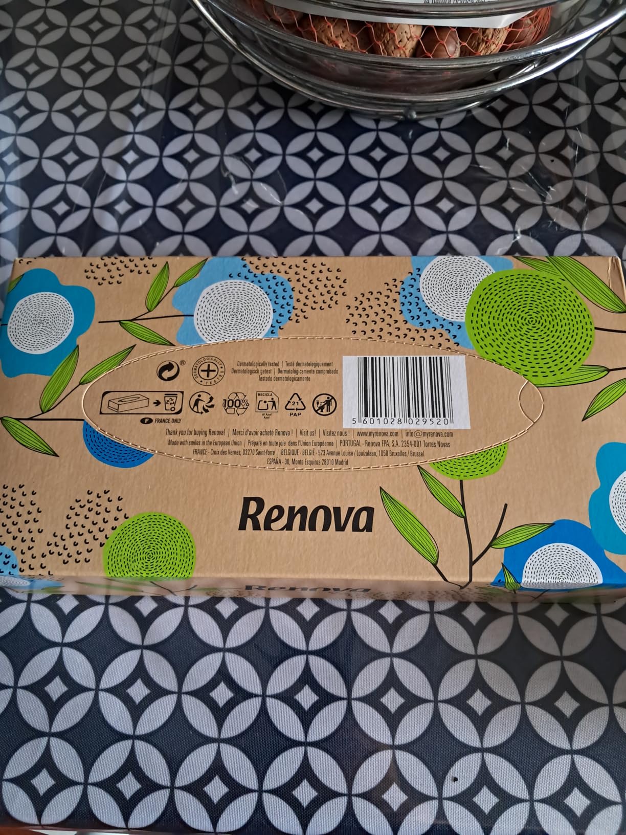 Renova Tissues 100% RECYCLED Taschentücher 70er Pack, 100 % Recyclingpapier