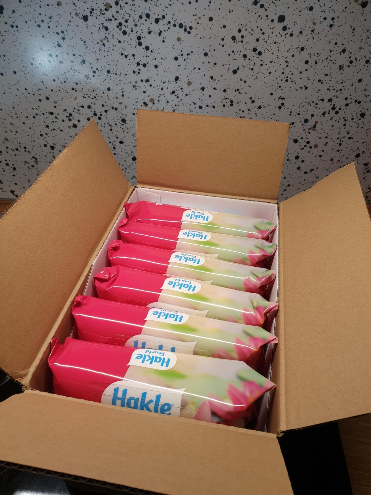 Hakle Feucht Lotus & Perlenextrakt feuchtes Toilettenpapier 12 Packungen