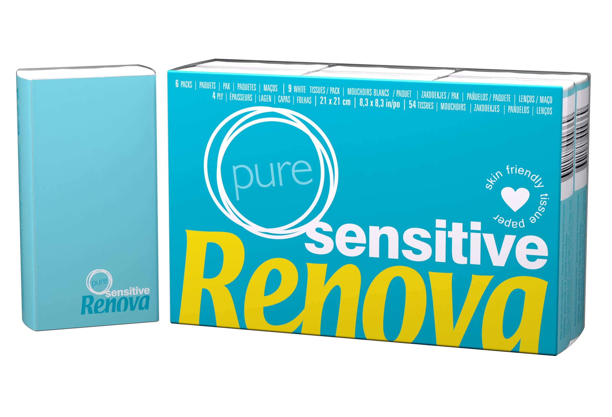 Renova Tissues Sensitive Pure Taschentücher 6 x 9, duftfrei