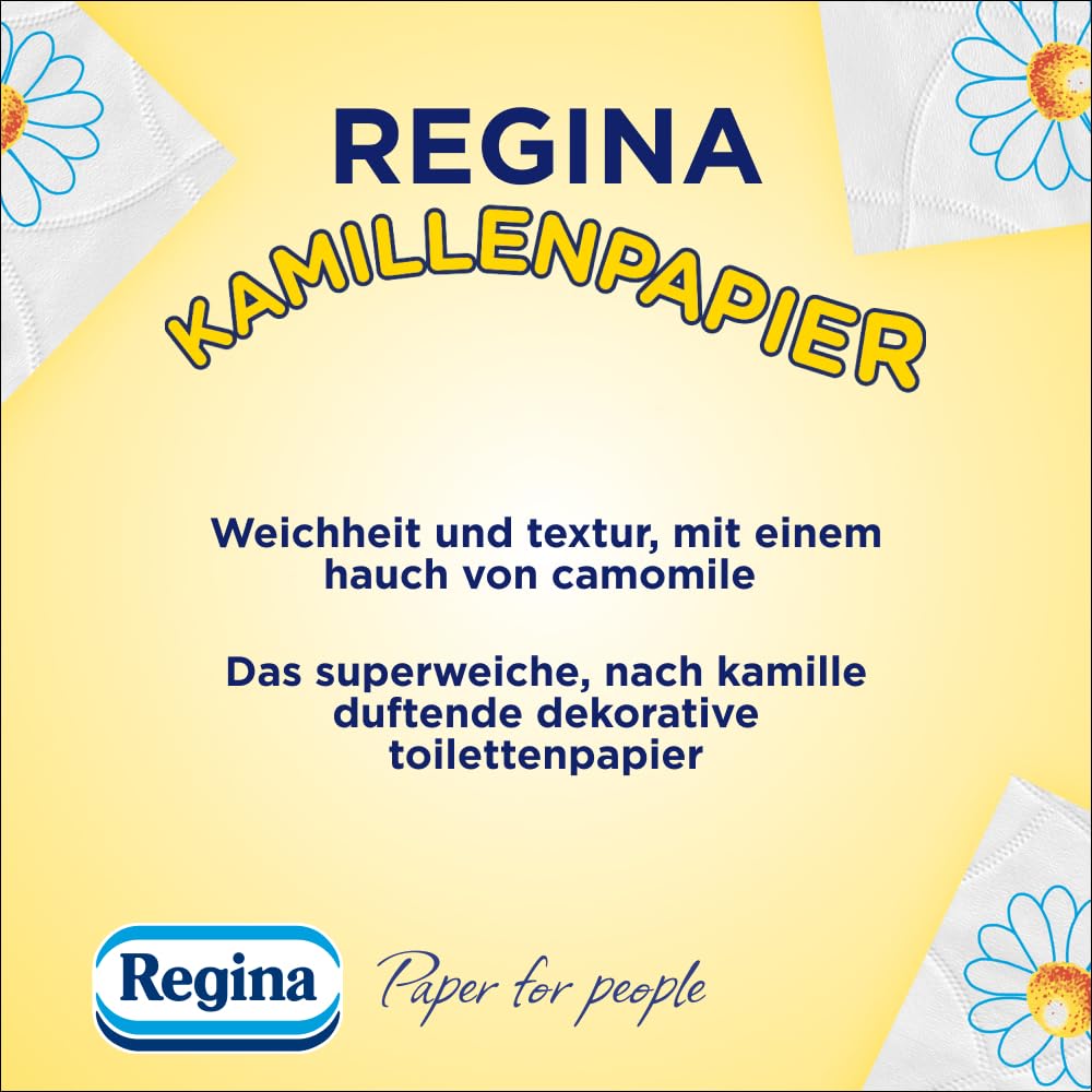 Regina Kamillenpapier Toilettenpapier 16 Rollen, Kamillenduft
