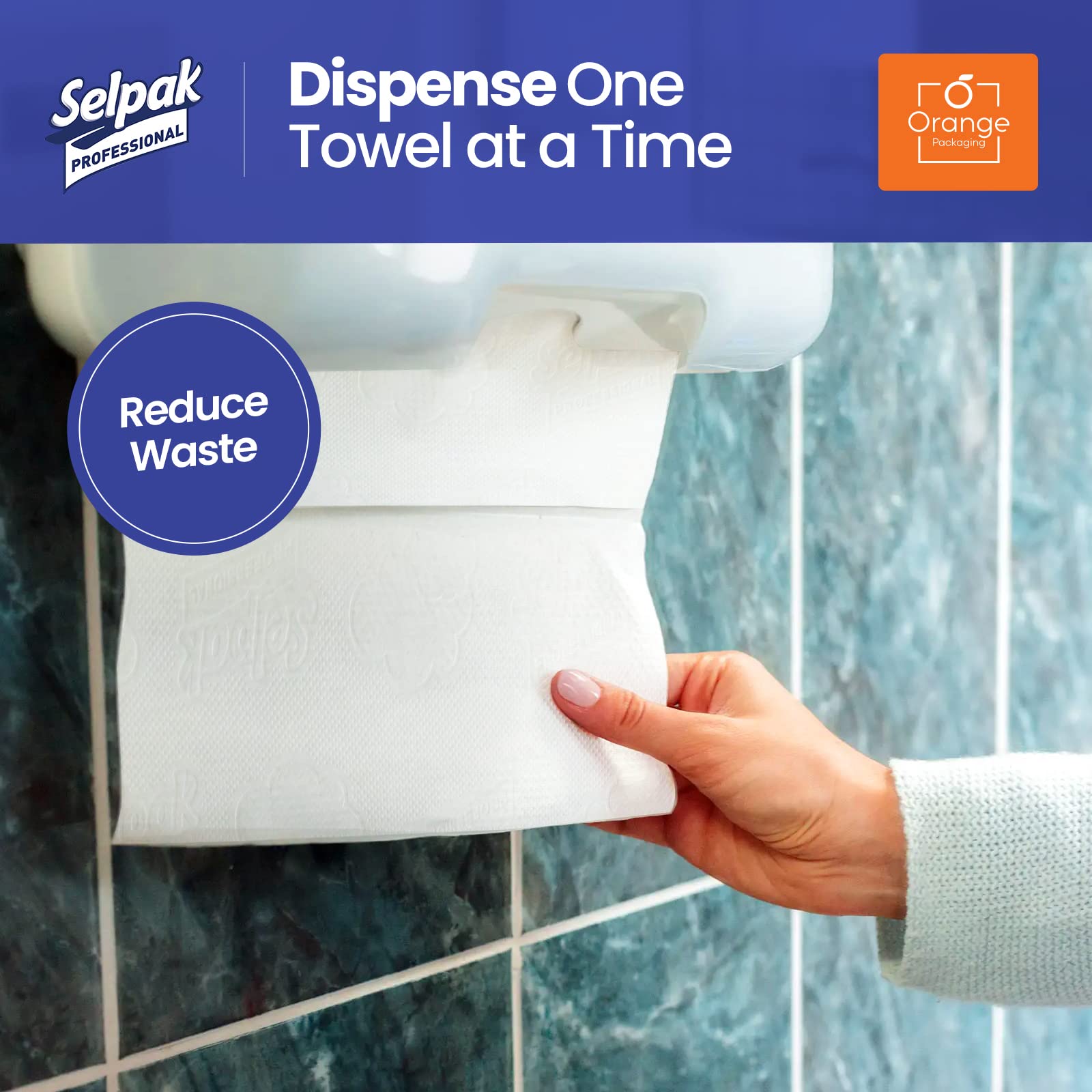 Selpak Paper Towels Professionelle Papierhandtücher 16 Packungen Z-Falz
