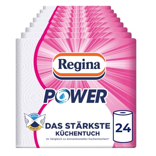 Regina Power Küchentücher 24 Rollen 2-lagig nass wiederverwendbar