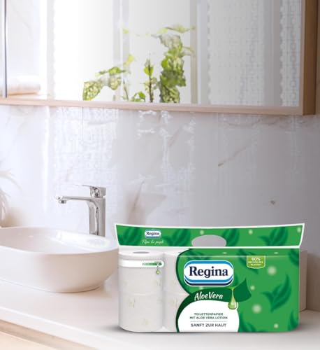 Regina Aloe Vera Toilettenpapier 56 Rollen 3-lagig mit Aloe-Vera-Duft