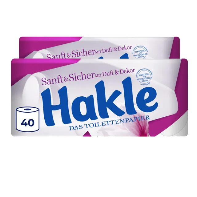 Hakle Sanft & Sicher Toilettenpapier 40 Rollen, 4-lagig