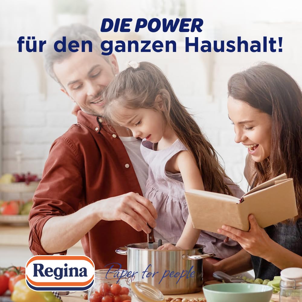 Regina Power Küchentücher 24 Rollen 2-lagig nass wiederverwendbar