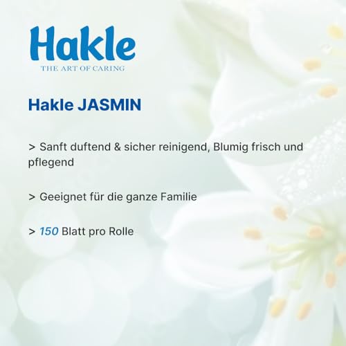 Hakle Jasmin Jasminduft & Dekor Toilettenpapier 48 Rollen, 3-lagig