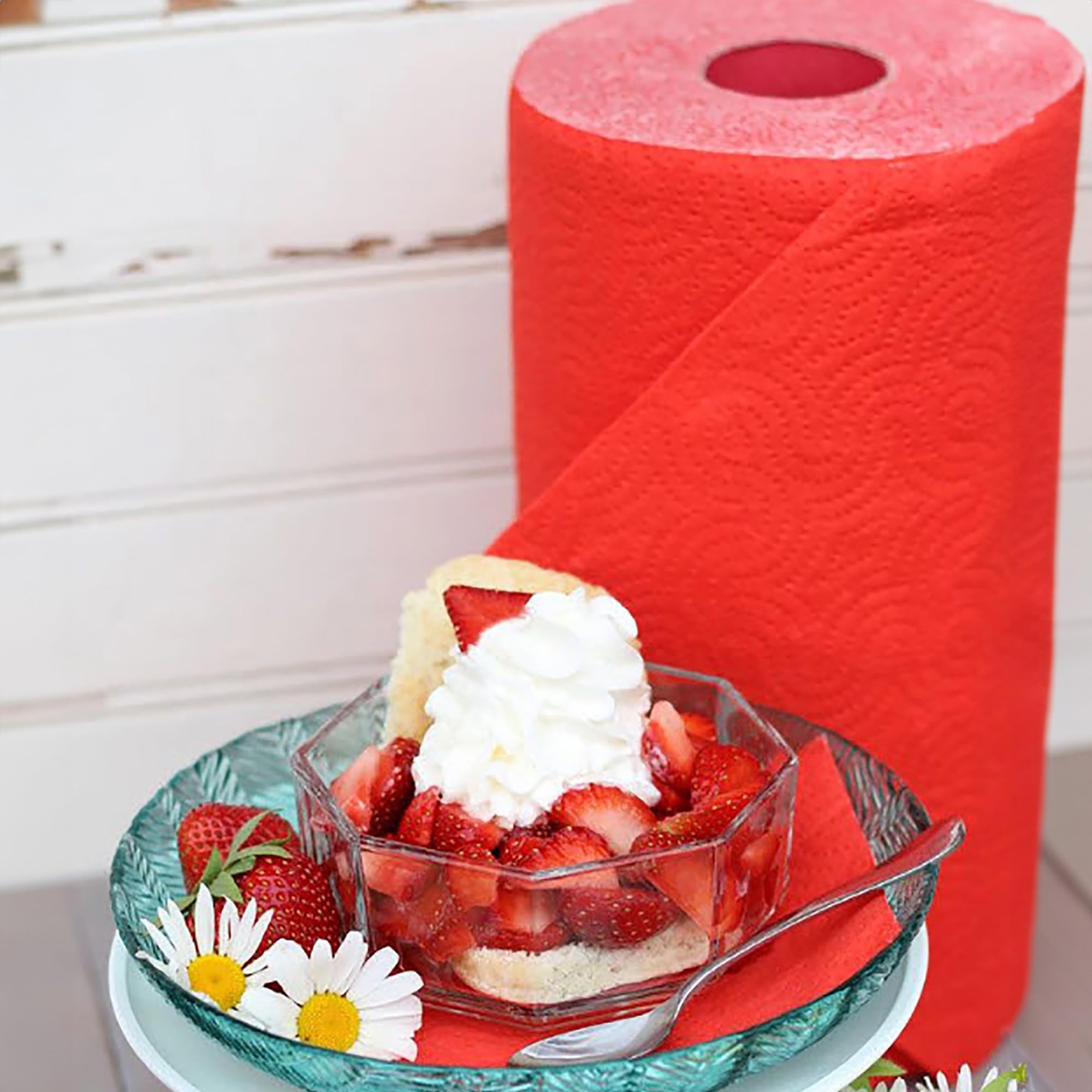 Renova Kitchen Roll RED Küchenrolle rot, 1 Rolle, 120 Blatt