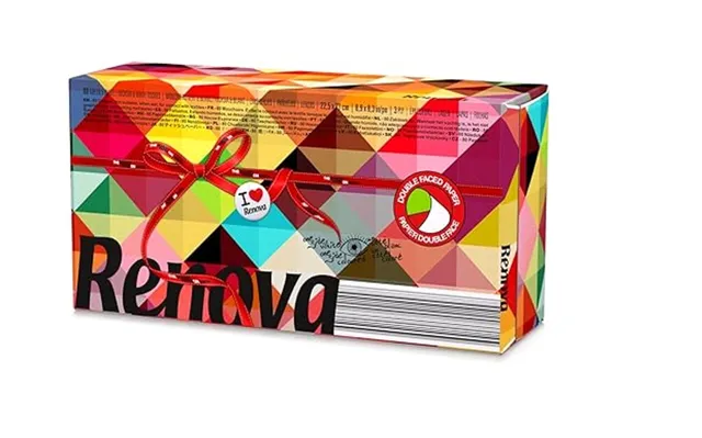 Renova Tissues TWO COLOUR Facial Taschentücher 80 Stück, zweifarbig