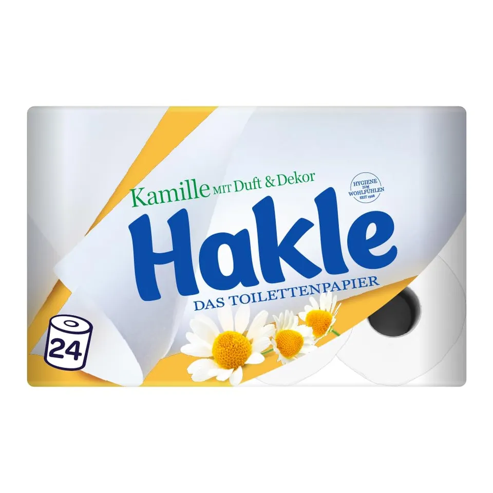 Hakle Kamille Toilettenpapier 24 Rollen, mit Aloe Vera