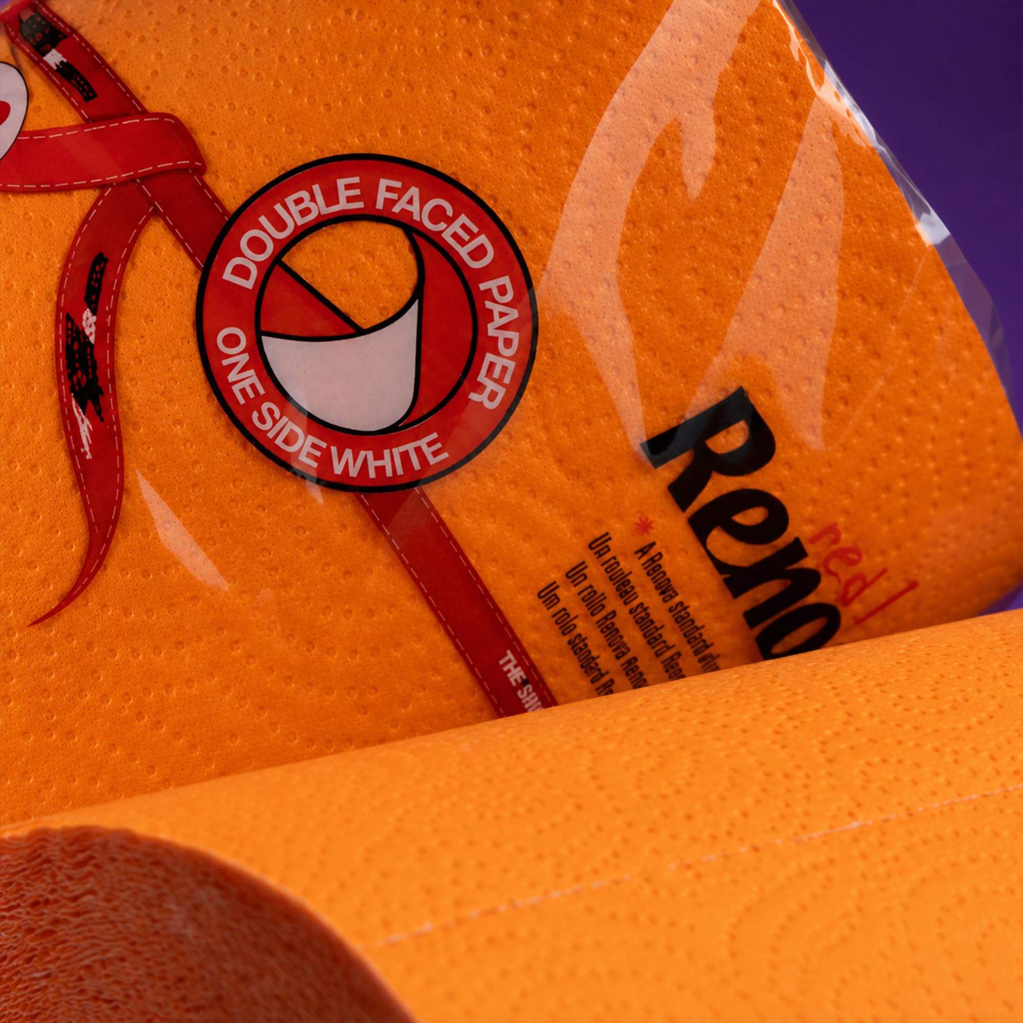 Renova Kitchen Roll ORANGE Paper Towel Küchenrolle 1 Rolle
