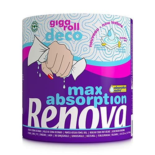 Renova Kitchen Roll GIGAROLL DECO Küchenrolle Large, 1 Rolle