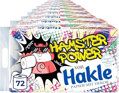 Hakle Hamster Power Toilettenpapier 8 x 9 Rollen, FSC-zertifiziert