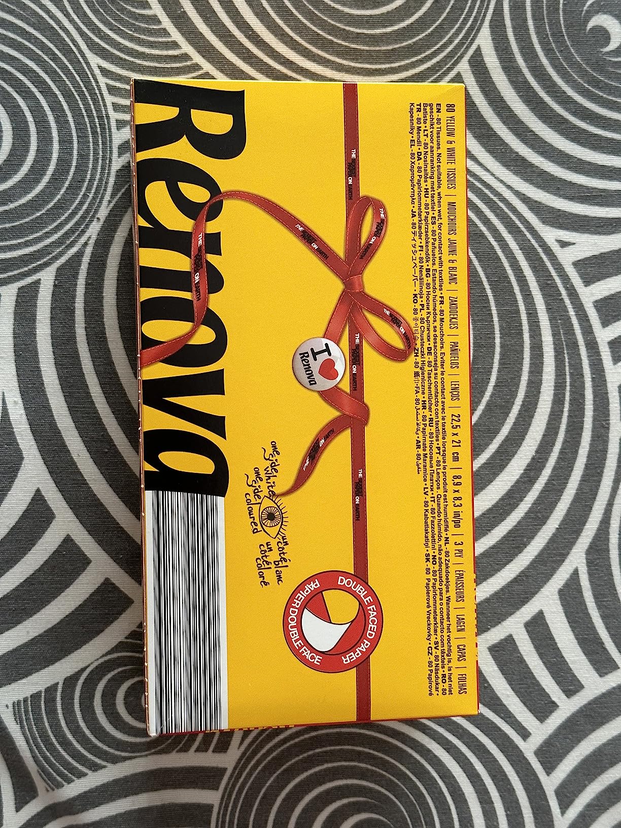 Renova Red Label Gesichtstücher 80 Stück, gelb