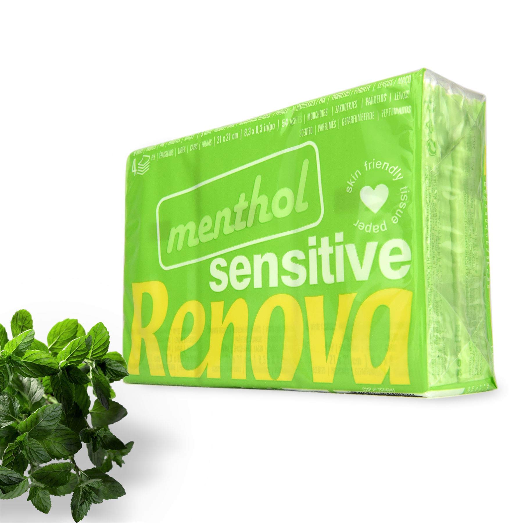 Renova Tissues SENSITIVE MENTHOL Pocket Tissues 6 Packs, weiß