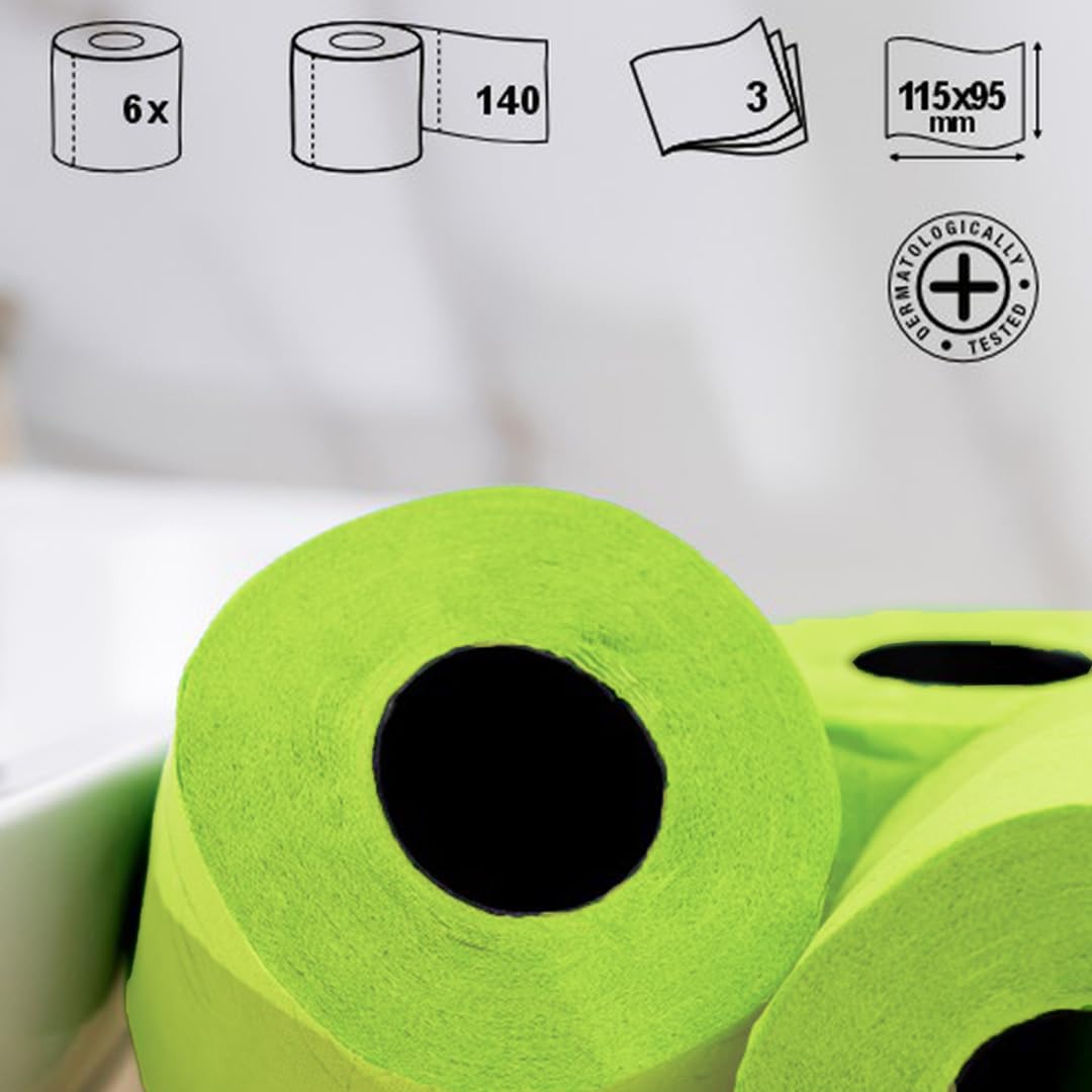 Renova Toilet Paper GREEN Toilettenpapier 6 Rollen, parfümiert