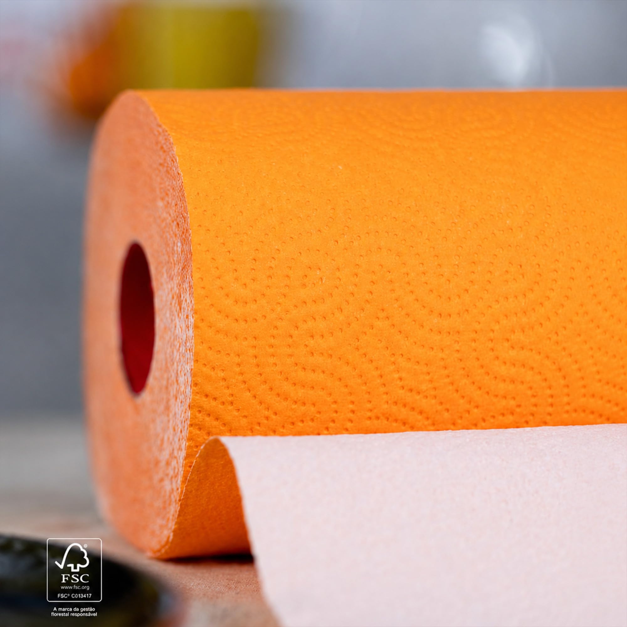 Renova Kitchen Roll ORANGE Paper Towel Küchenrolle 1 Rolle