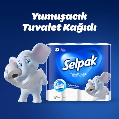 Selpak Toilettenpapier 32 Rollen 3-lagig aus Zellulose