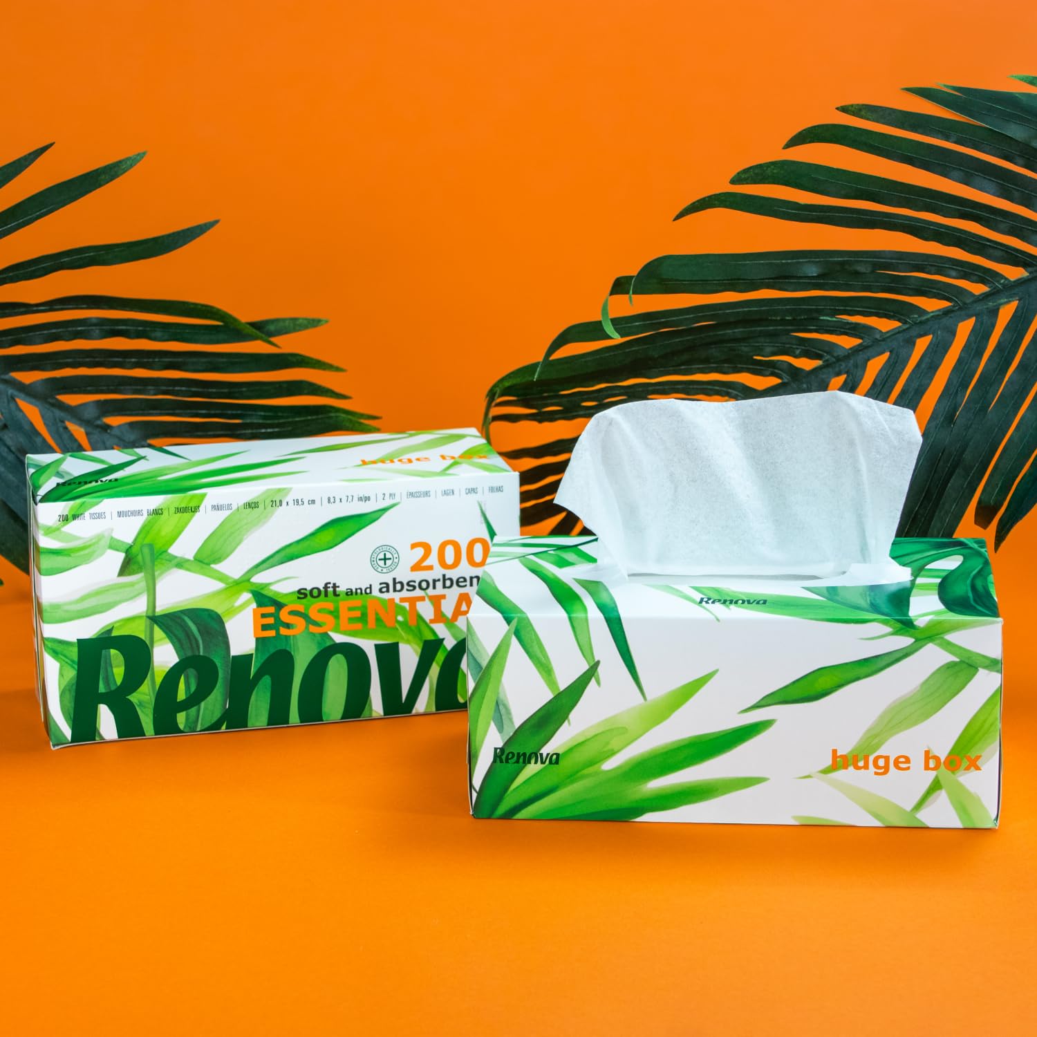 Renova Tissues Face Taschentücher 1 Stück, 200 Blatt weiß unparfümiert
