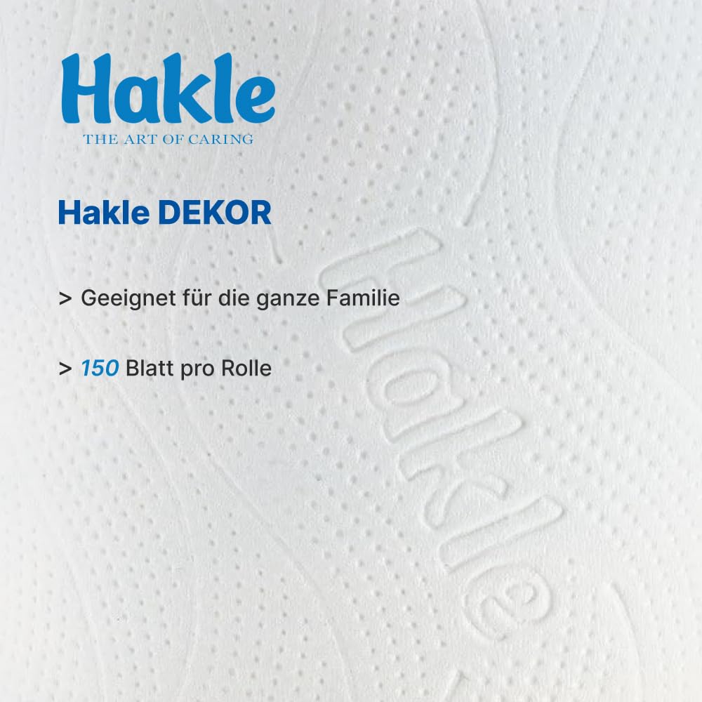 Hakle Dekor Wanderlust Toilettenpapier 48 Rollen 3-lagig ohne Duft