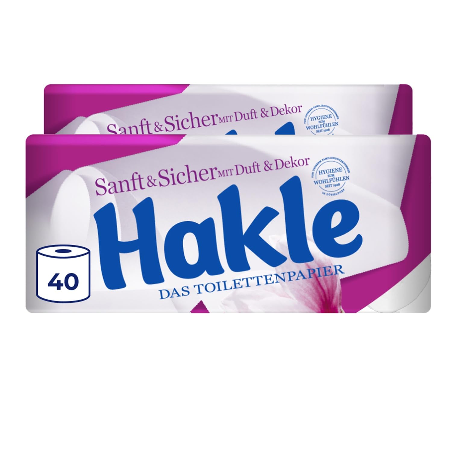Hakle Sanft & Sicher Toilettenpapier 40 Rollen, 4-lagig