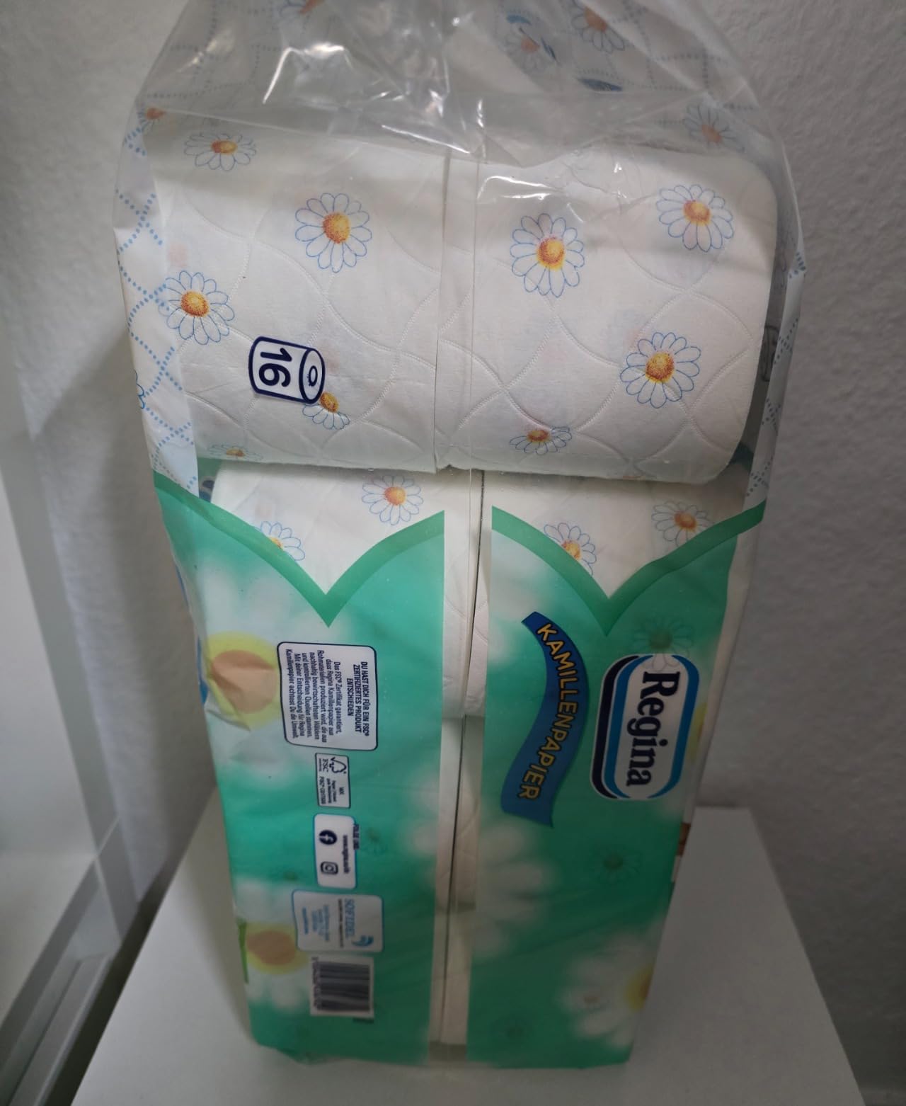 Regina Kamillenpapier Toilettenpapier 16 Rollen, Kamillenduft
