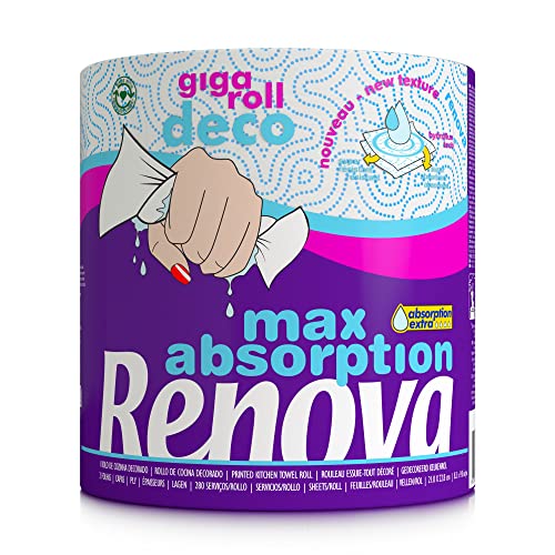 Renova Kitchen Roll GIGAROLL DECO Küchenrolle Large, 1 Rolle