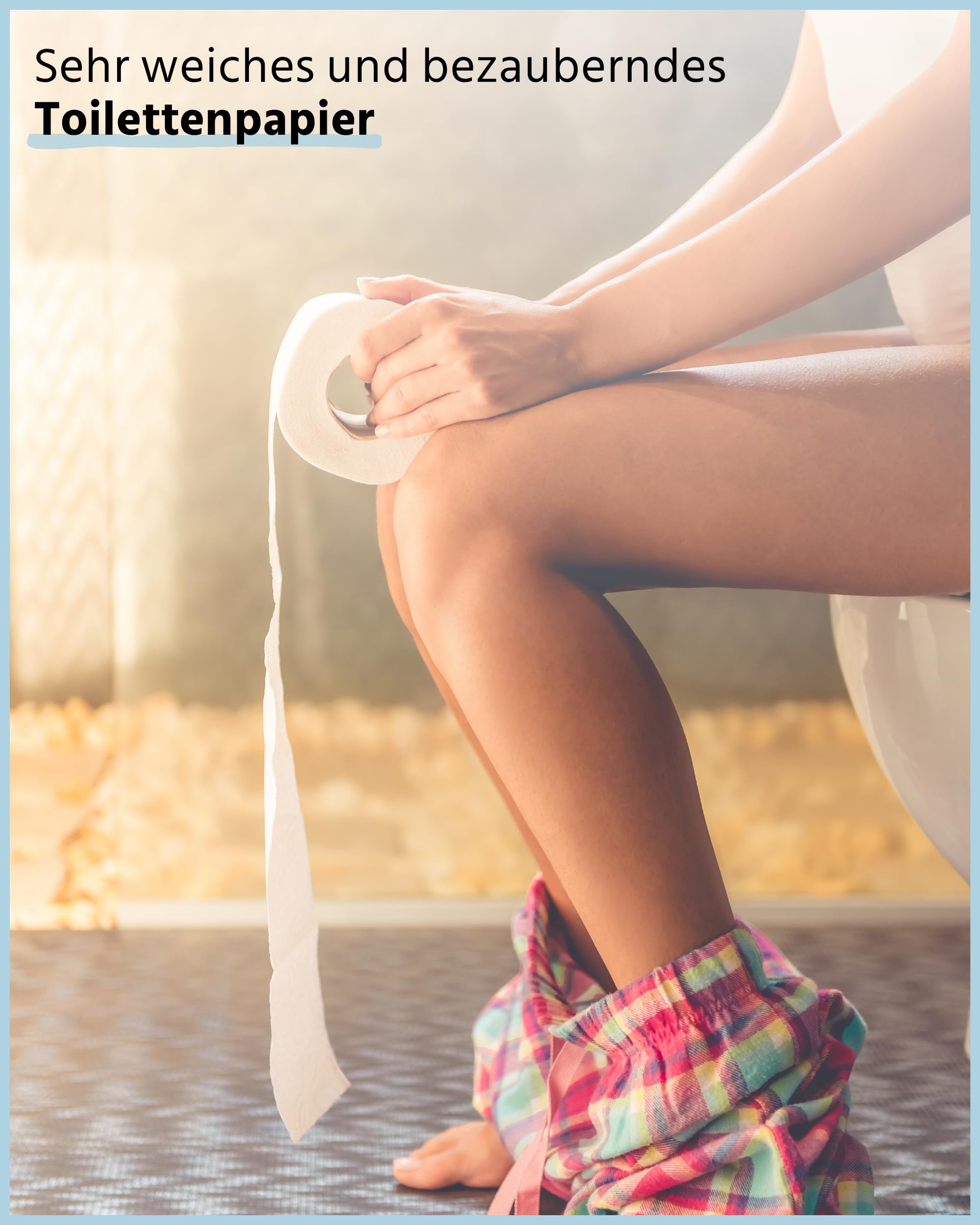 Glücksblatt Toilettenpapier mit bunten Druckmotiven, 48 Rollen, 3-lagig