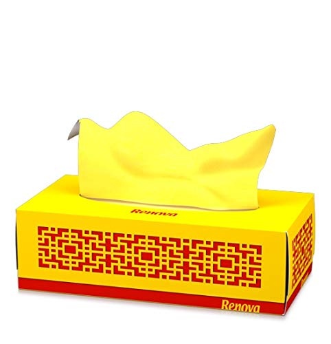 Renova Red Label Gesichtstücher 80 Stück, gelb