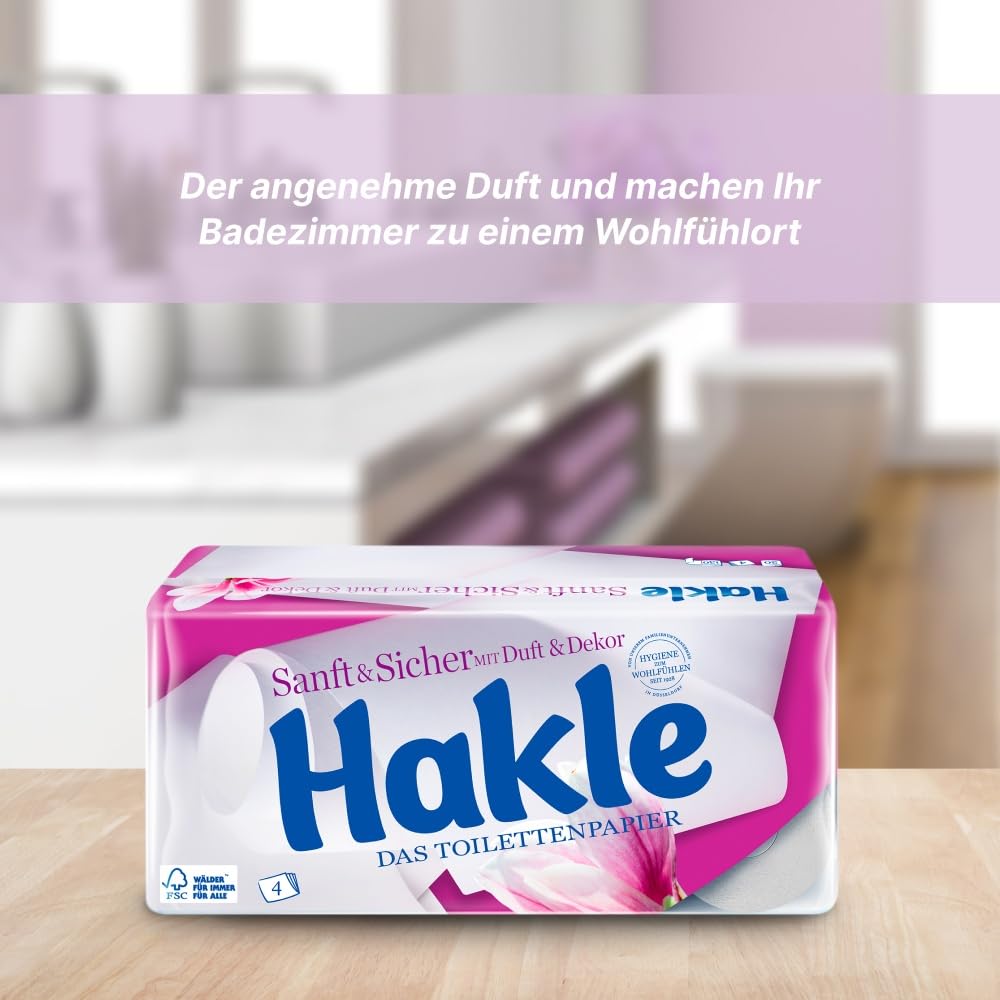 Hakle Sanft & Sicher Toilettenpapier 40 Rollen, 4-lagig