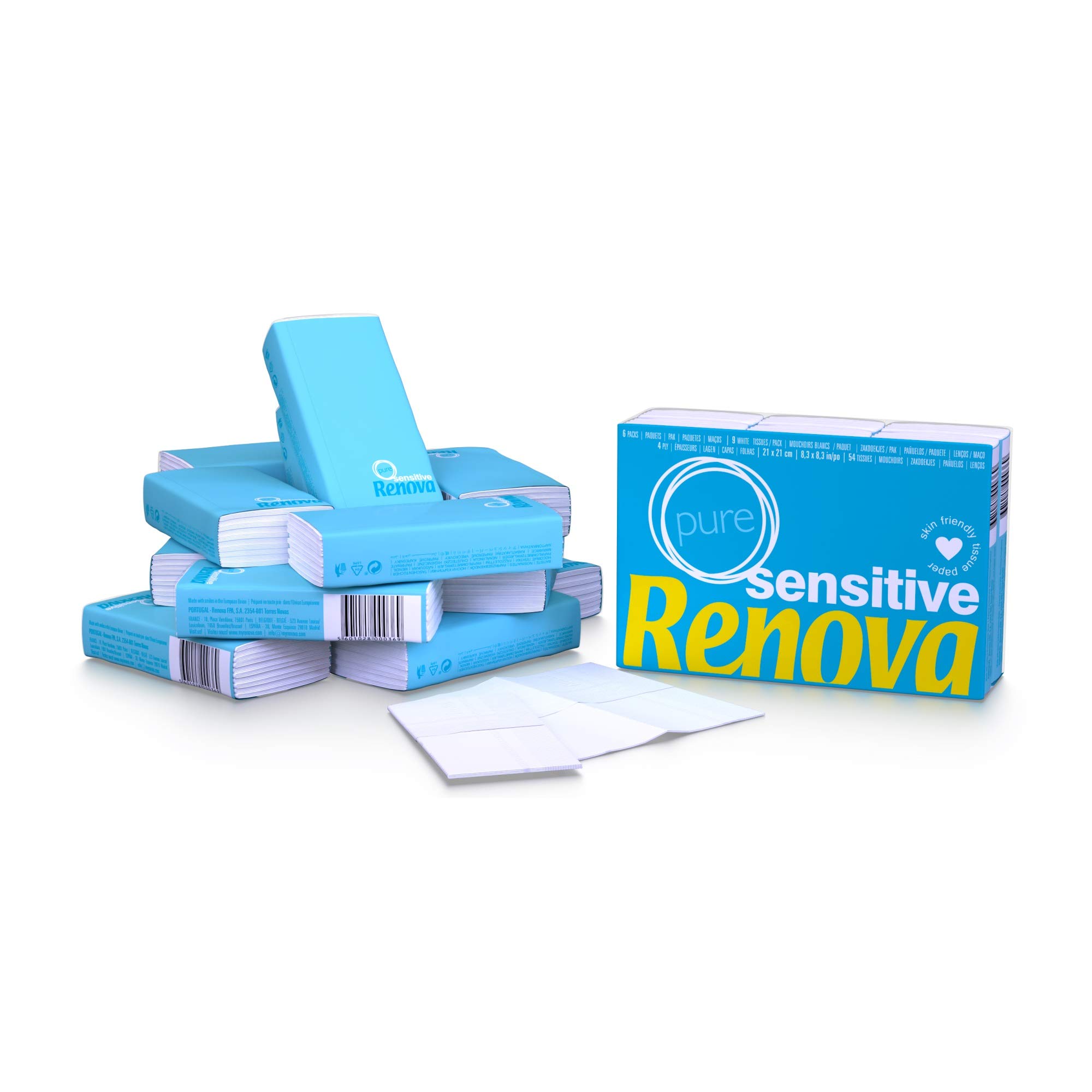 Renova Tissues Sensitive Pure Taschentücher 6 x 9, duftfrei