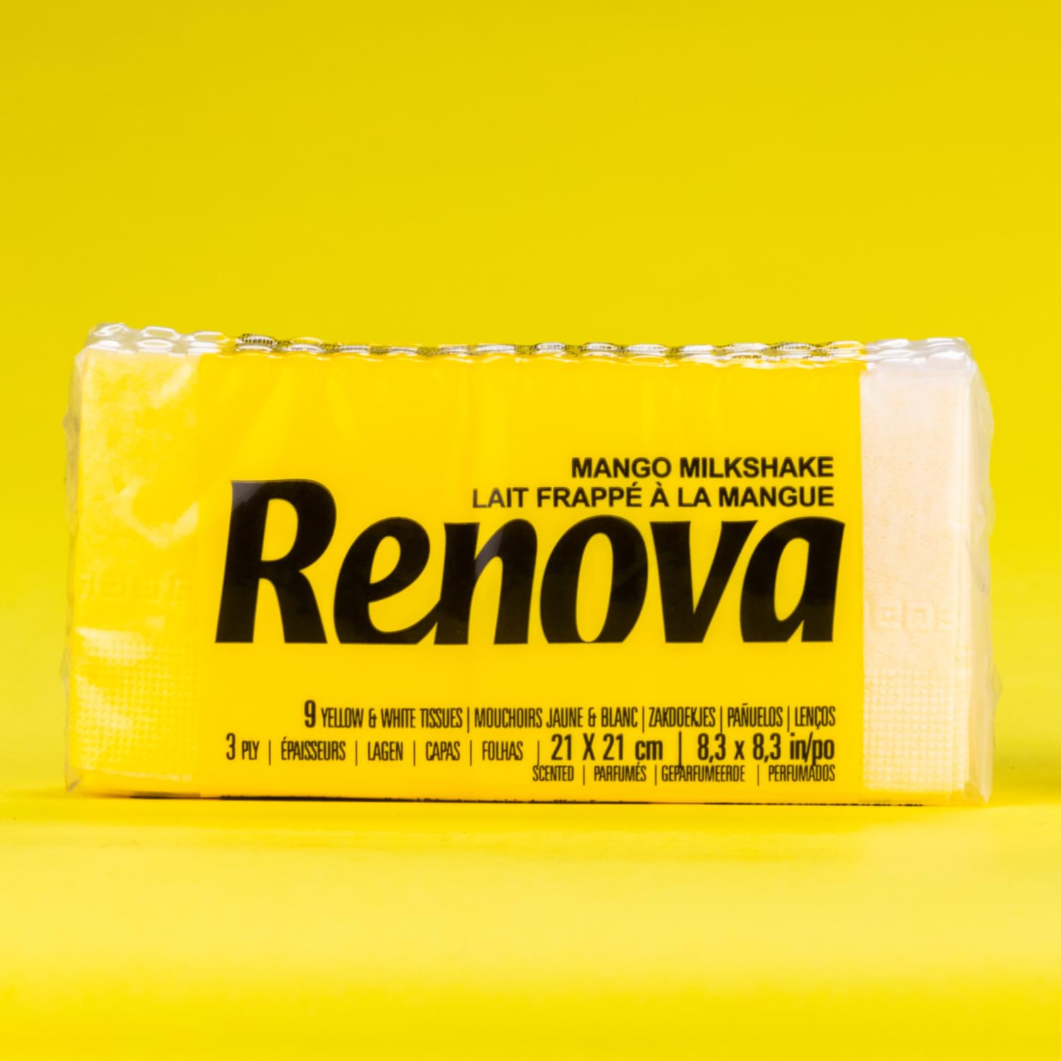 Renova Tissues Red Label MANGO Taschentücher 12 Stück 1er Pack Mango-Duft
