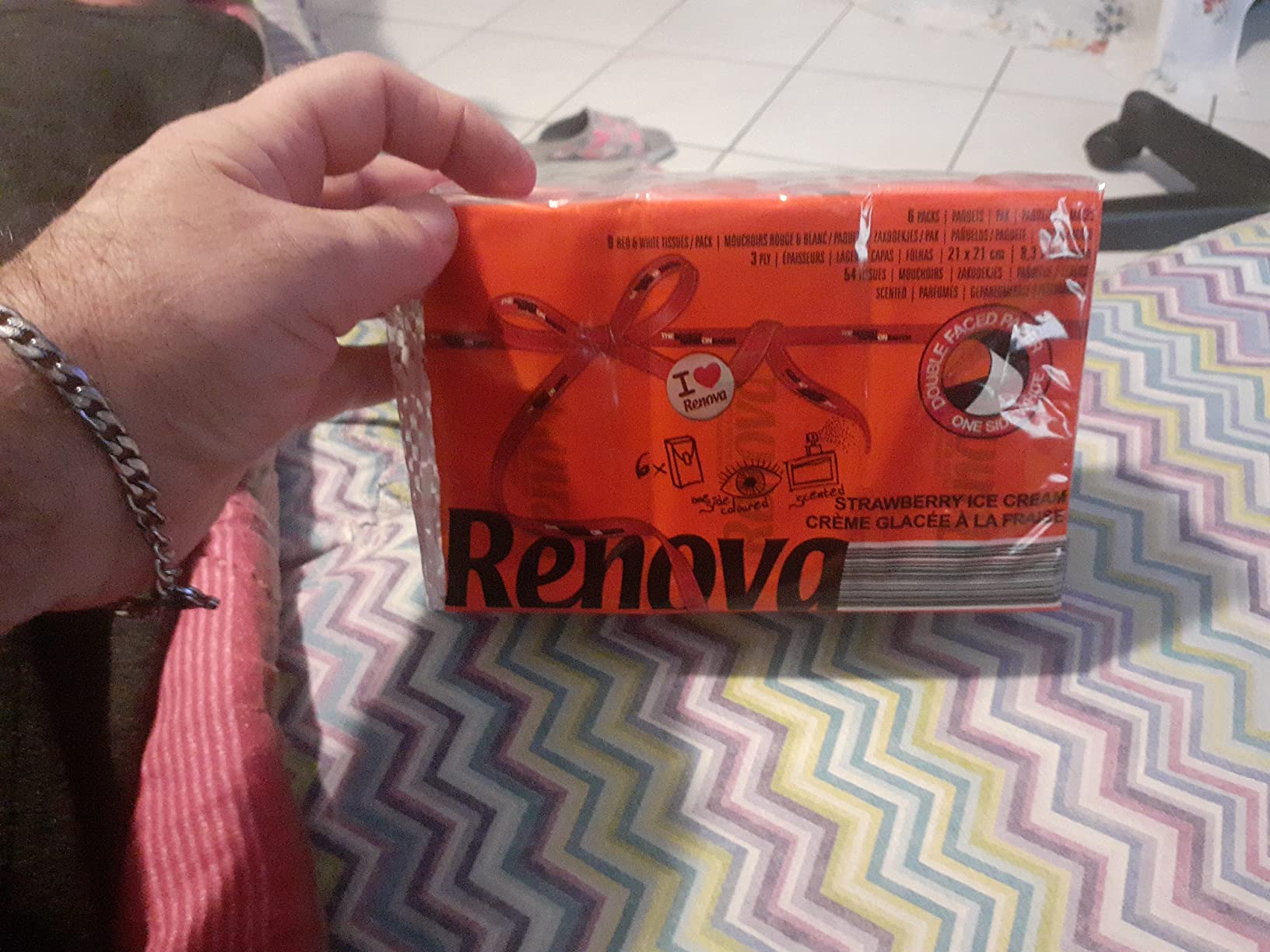 Renova Kitchen Roll Pink Paper Towel 1 Roll, rosa
