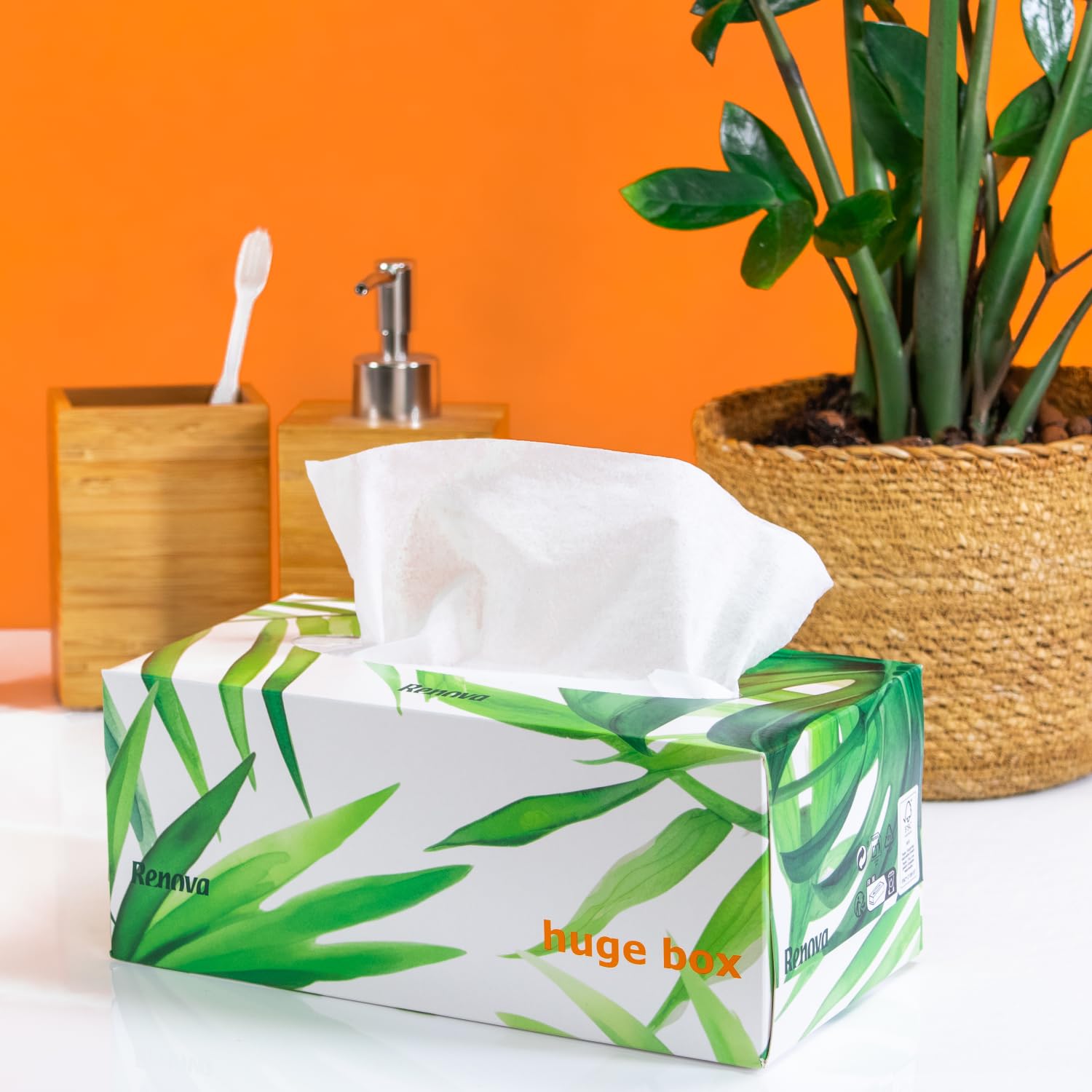 Renova Tissues Face Taschentücher 1 Stück, 200 Blatt weiß unparfümiert