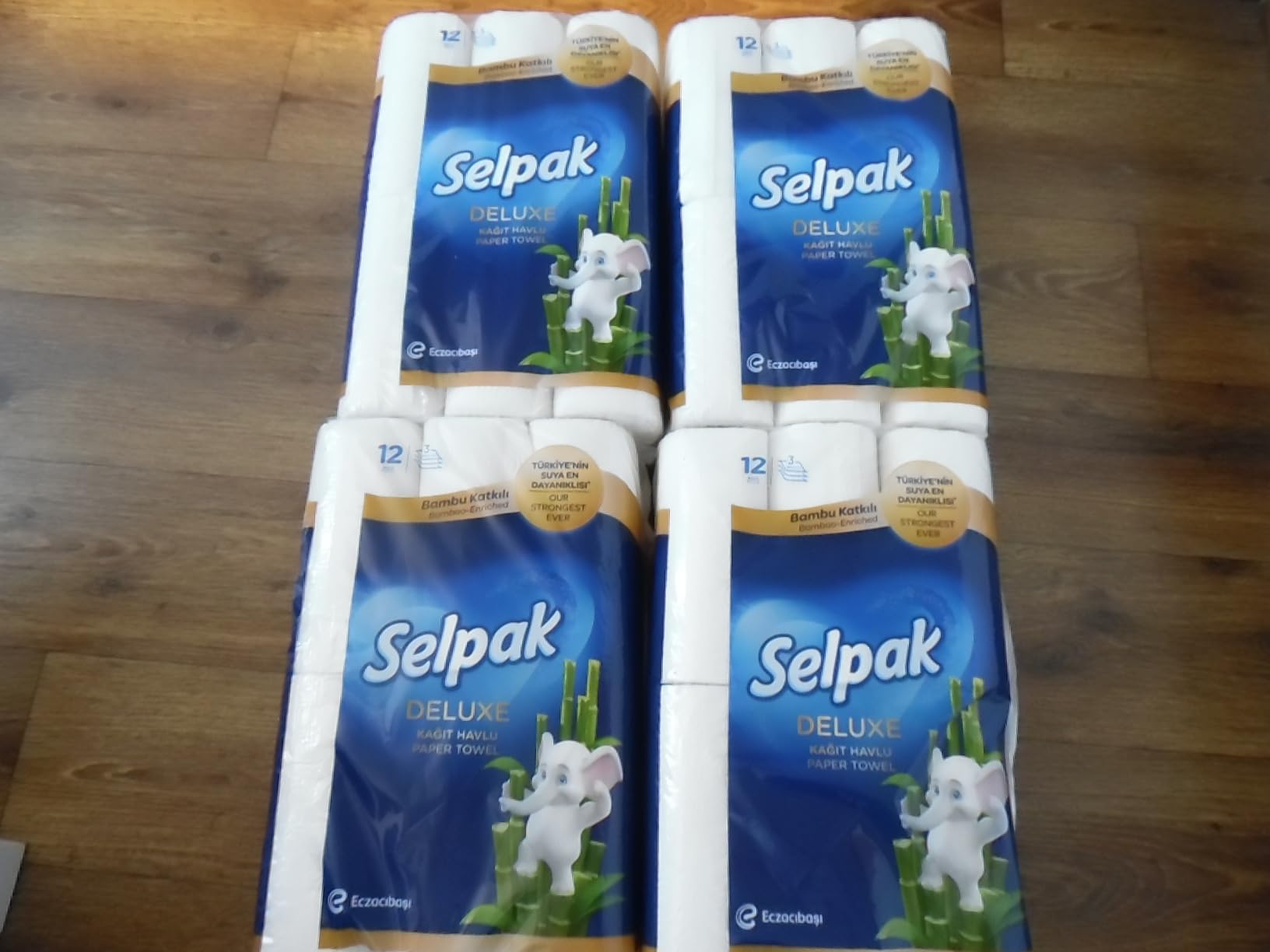 Selpak Paper Towels Deluxe Küchenrolle 48 Rollen 3-lagig aus Bambus