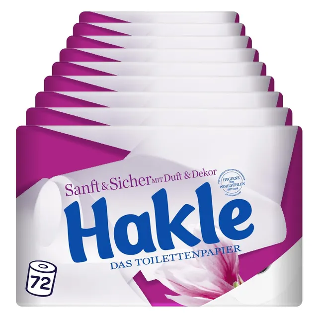 Hakle Sanft & Sicher Toilettenpapier 72 Rollen, 4-lagig, FSC-zertifiziert