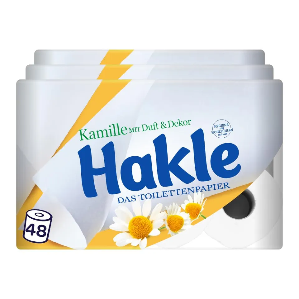 Hakle Kamille Toilettenpapier 48 Rollen, mit Aloe Vera