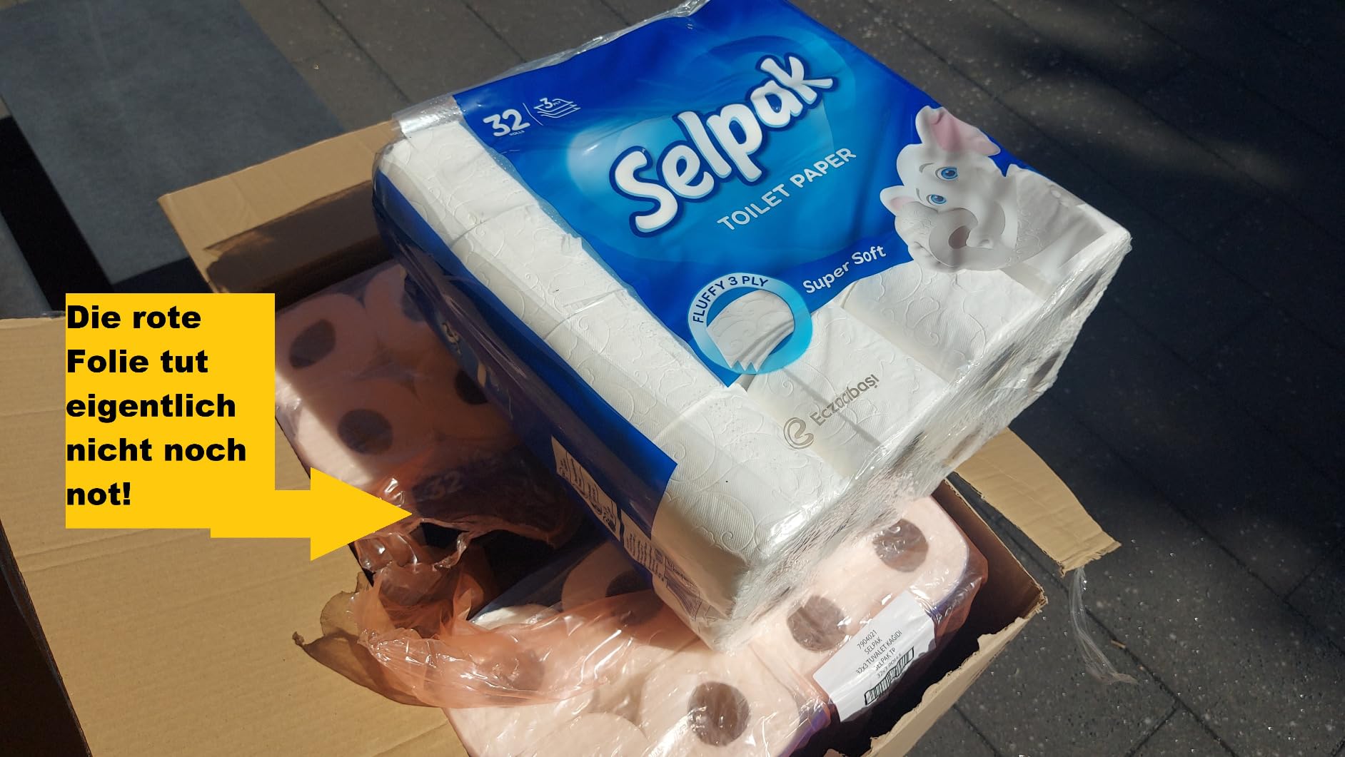 Selpak Toilettenpapier 96 Rollen 3-lagig aus reiner Zellulose