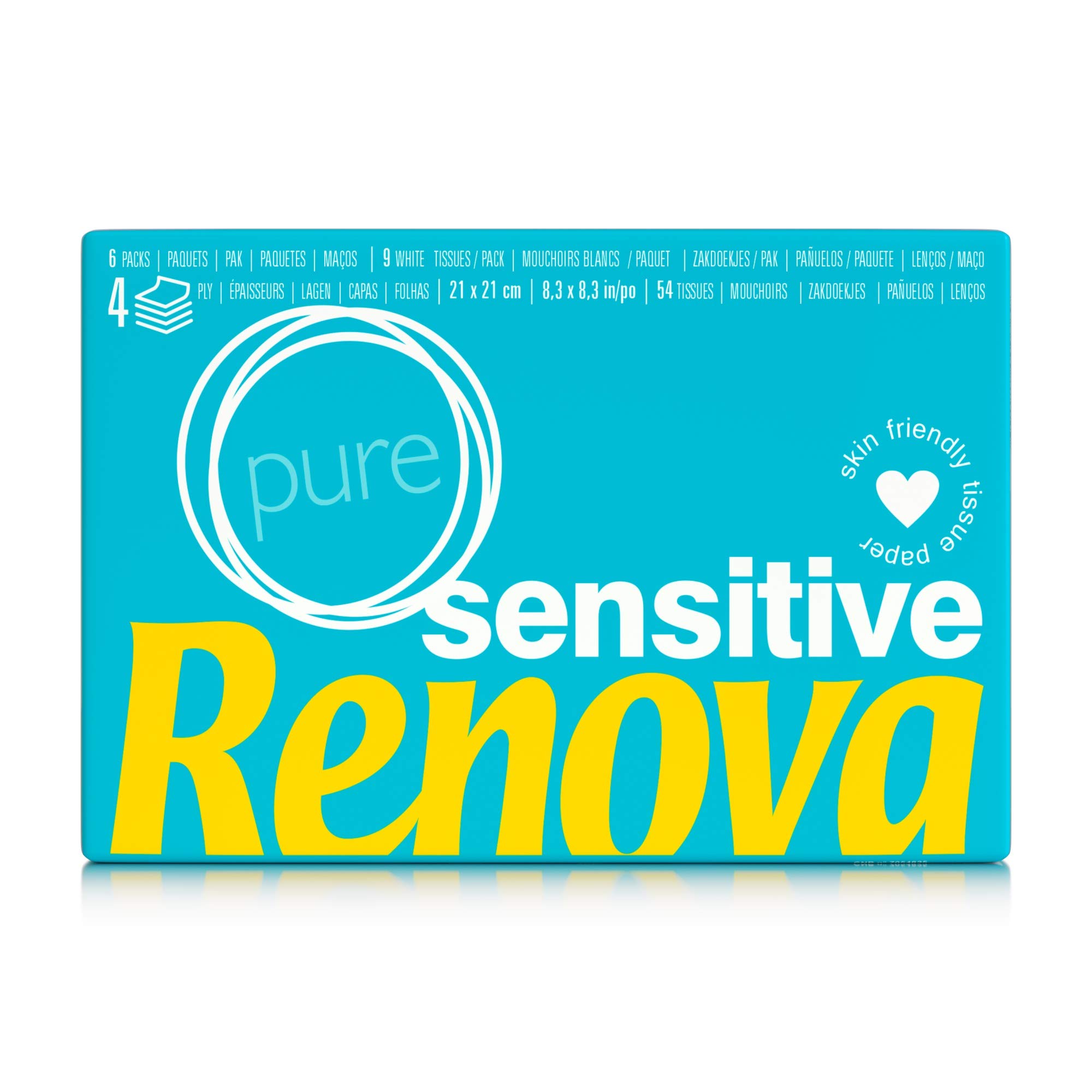 Renova Tissues Sensitive Pure Taschentücher 6 x 9, duftfrei