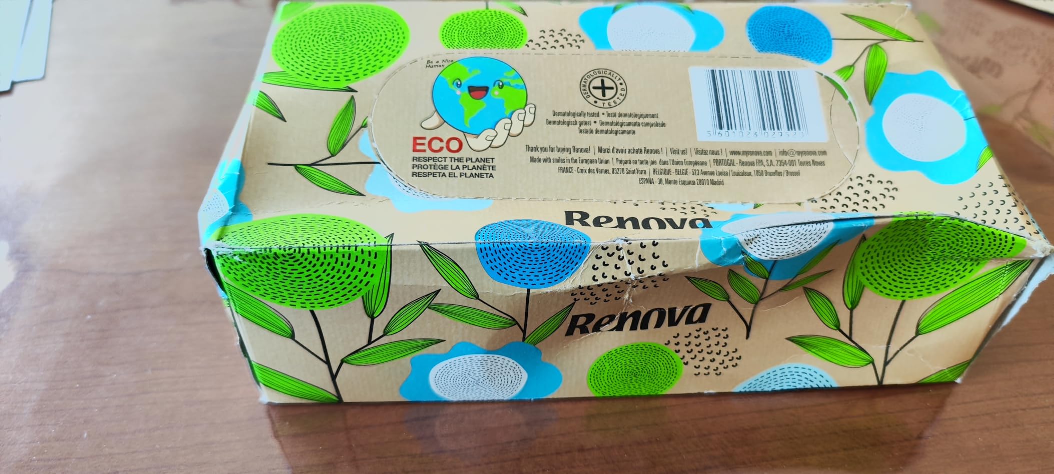Renova Tissues 100% RECYCLED Taschentücher 70er Pack, 100 % Recyclingpapier
