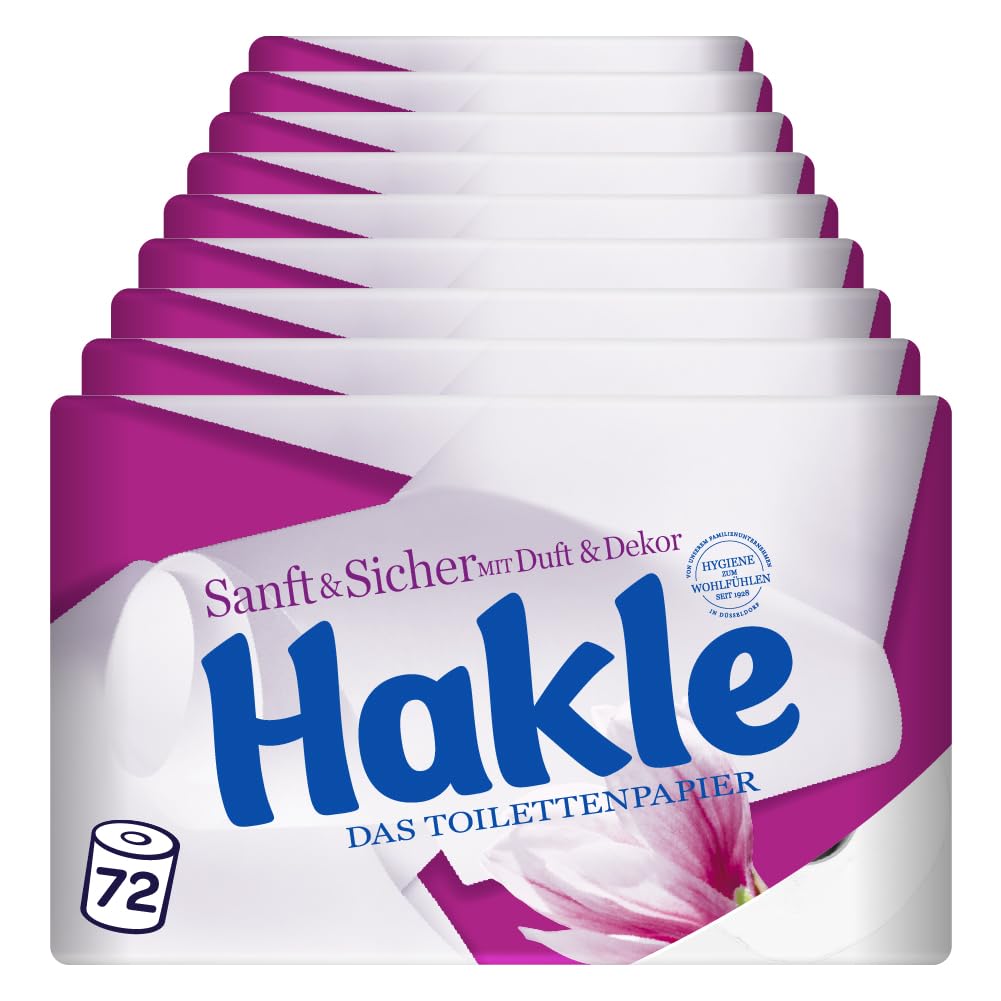 Hakle Sanft & Sicher Toilettenpapier 72 Rollen, 4-lagig, FSC-zertifiziert