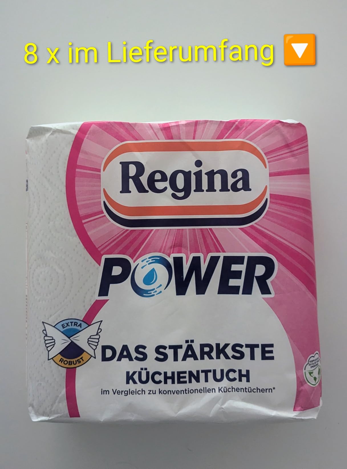 Regina Power Küchentücher 24 Rollen 2-lagig nass wiederverwendbar