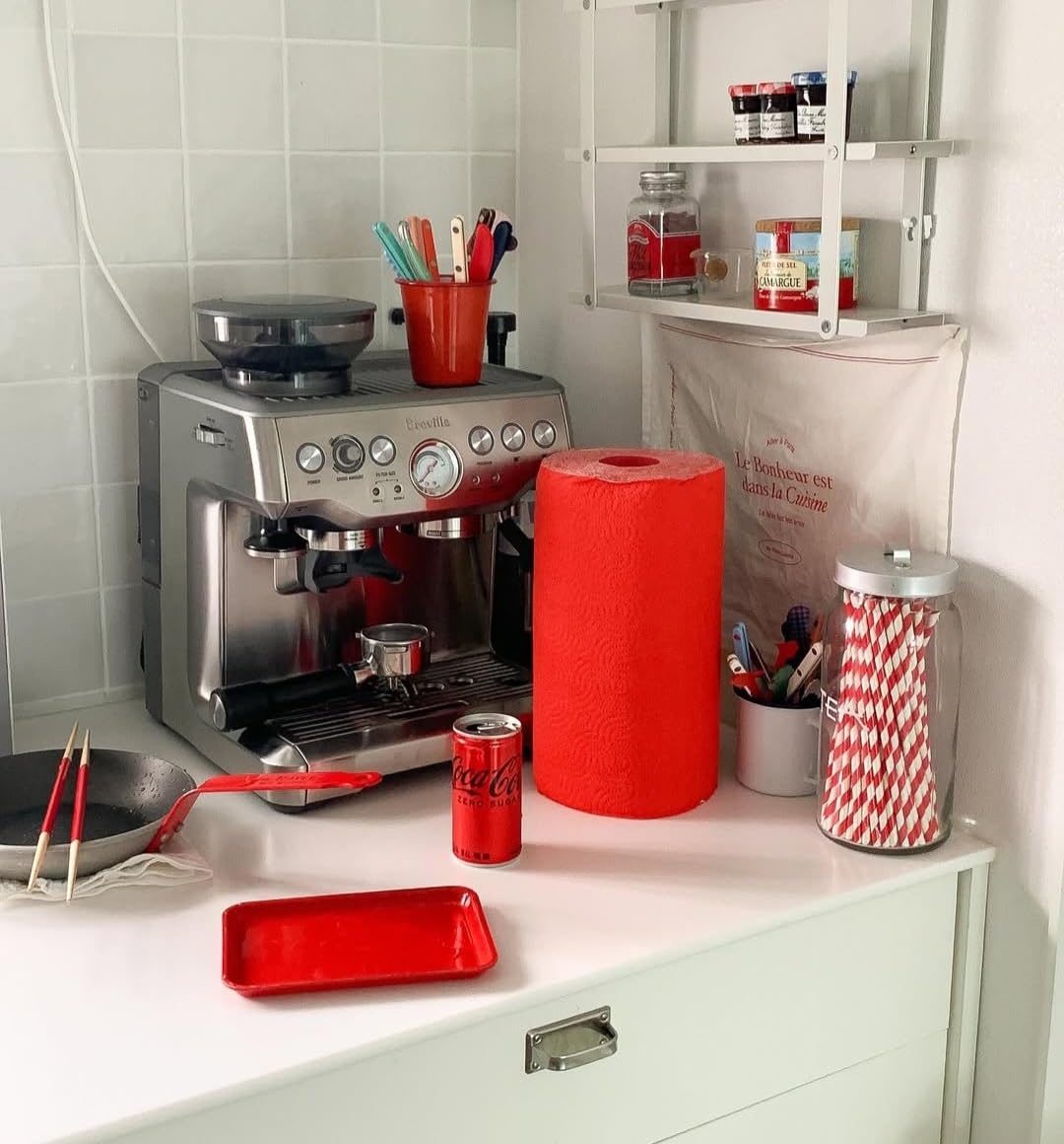 Renova Kitchen Roll RED Küchenrolle rot, 1 Rolle, 120 Blatt