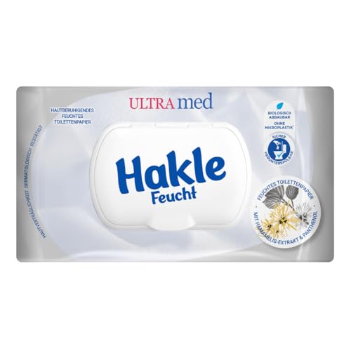 Hakle Feucht ULTRA MED Feuchttücher 12 Packungen mit Panthenol