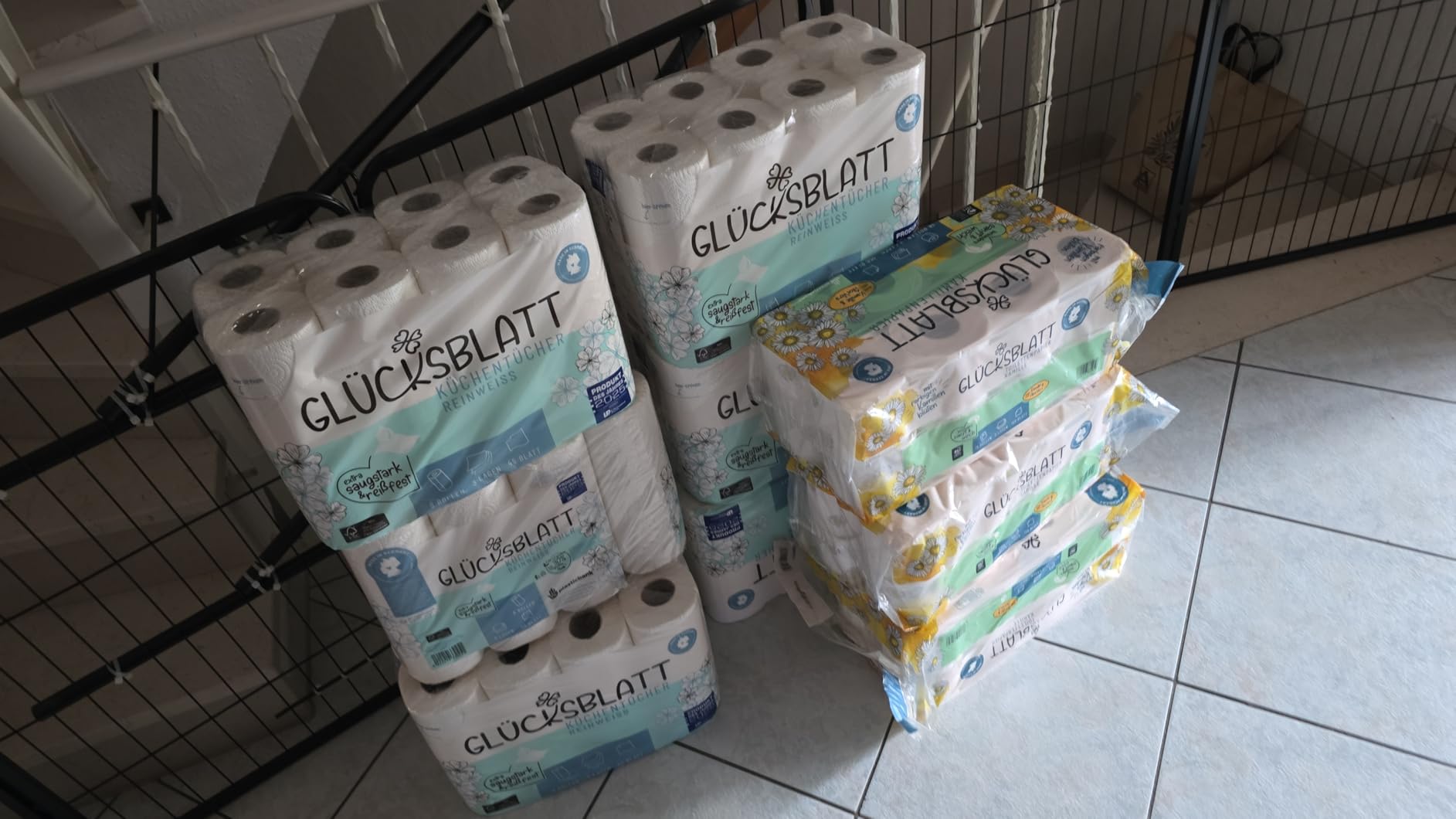 Glücksblatt Küchentücher 48 Rollen, 3-lagig, ohne Duft- und Farbstoffe